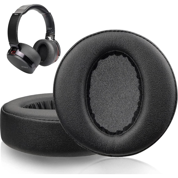 Korvapehmusteen vaihto Sony Mdr-xb950 Xb950bt Xb950b1 over-ear -kuulokkeille, joissa pehmeämmät proteiininahkaiset korvatyynyt