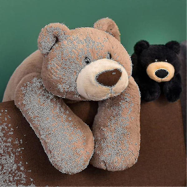 Vägd Ångest Dinosaurie Plysch Leksak Kudde Söt Dinosaurie Fylld Djur Dockor För Pojkar Flickor-yujia Brown Bear 70cm-27.6inch
