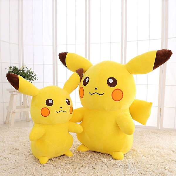 Stor Pikachu Plyschdjur 65cm Anime Squirtle Pikachu Psyduck Cartoon Kudde Dockor Barn x B Pikachu 20cm