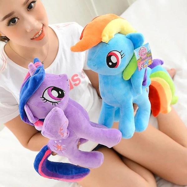 My Little Pony Plyschdjur Leksak Fylld Dock 22- 40cm Pinkie Pie Rainbow Dash Enhörning Leksaker Vänskap Är Magiskt För Flickor Presenter Twilight Sparkle 40cm