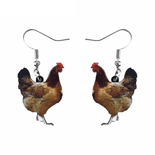 Hönkyckling örhängen stud dangle unik snitt mode djur smycken för kvinnor