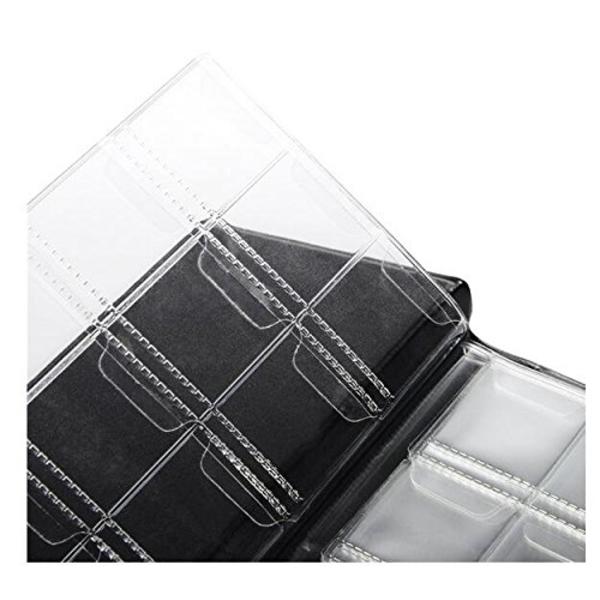 1 stk. Sort 10 sider 120 lommer møntsamlingsalbum Mindemønter Penney opbevaringsbog Holder Organizer til møntsamler