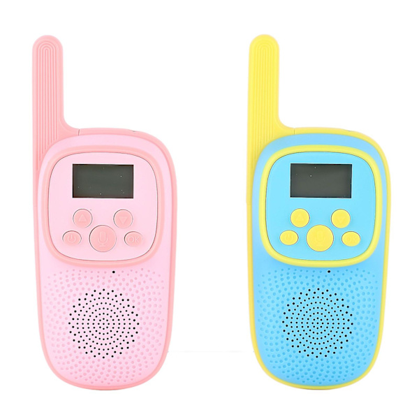 Interaktive Walkie Talkies for Barn - Bakgrunnsbelyst Skjerm, Lang Batterilevetid - Perfekt Gave til Gutter og Jenter (2 stk)