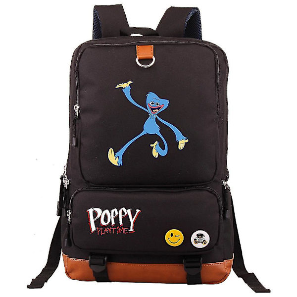 Huggy Wuggy Poppy axelväska reseväska skolväska black