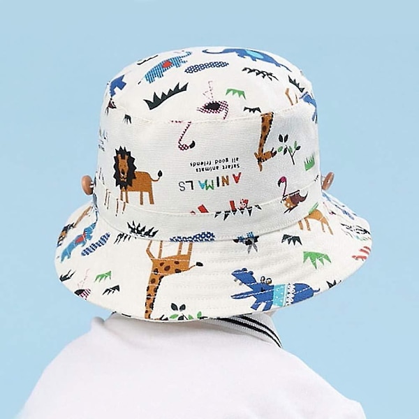 Barnhatt Justerbar Solhatt Andningsbar Strandhatt För Pojkar Flickor_ll Lion 2-6 Years