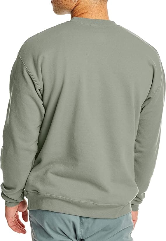 Fleece Pullover Crew Neck Sweatshirt til mænd, 1 eller 2-pak