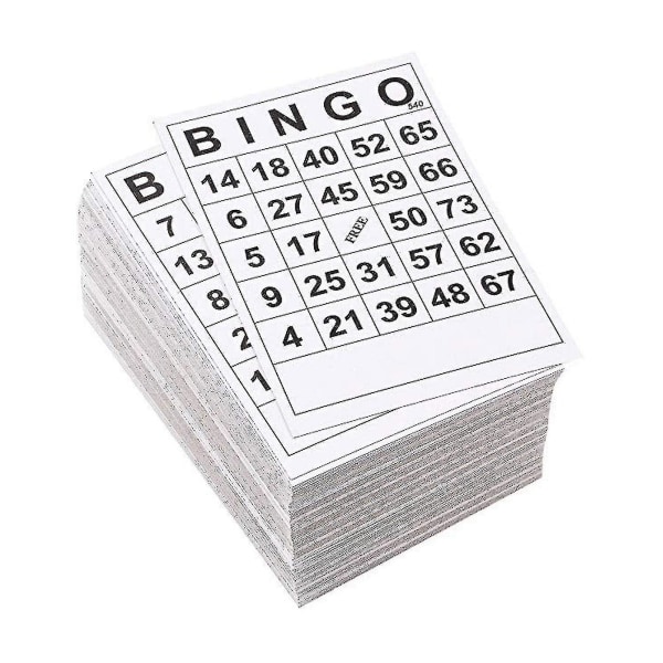 Klassiske bingokort 0-75 Sjovt familiekortspil Bingobilletter Spil for familie voksne børn