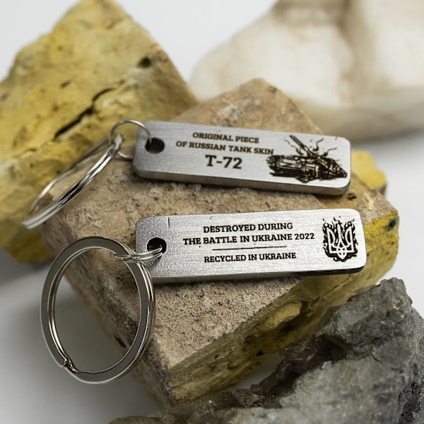 Brutal Nøglering 2 stk., Militær Mænds Nøglering Brutal Nøglering Til Mænd Unik Ukraine Nøglering Mindegaver Til Far Mand 2pcs Silver