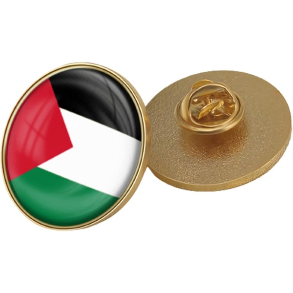 1 stk Palestina flaggnåler Palestina viftende flaggnåler Palestina flaggnål Palestina flagg kart Brosje Pin Patriotic Badge Palestina flagg Krystall Epoxy C