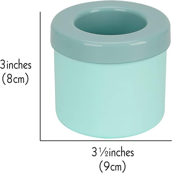 2-pack cylindriska iskubformar, silikonishink, bärbar ismaskin, Push-Press Easy-Put iskopp (gul)
