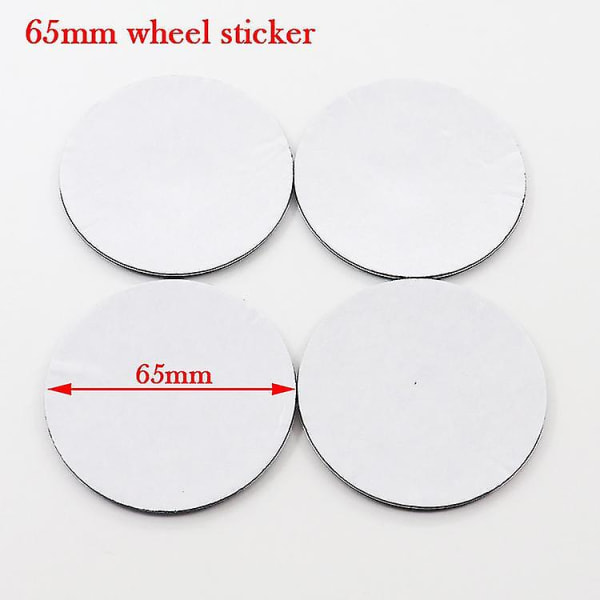 4 stk. 50 mm 56 mm 60 mm 65 mm Paraply Car Sticker Hjul Center Hub Sticker Fælg Creative Badge Covers Dekoration Sticker Accessories