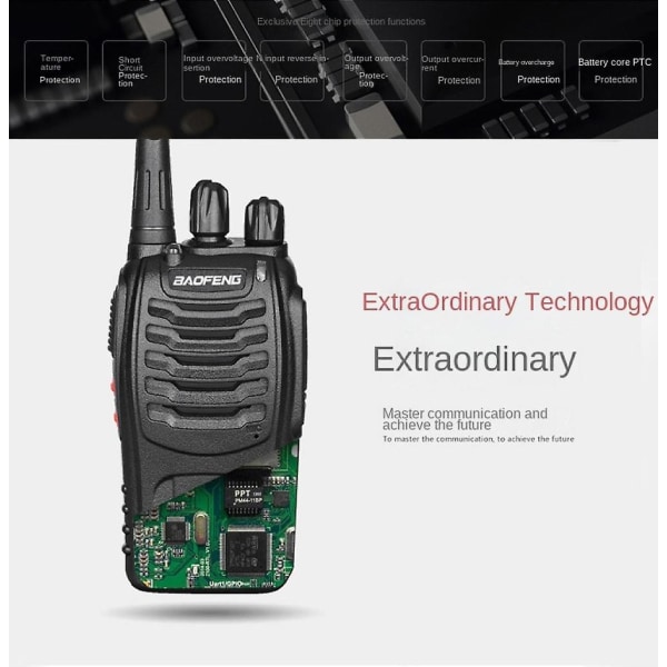BF-888S håndholdt walkie-talkie for sivil bruk utendørs