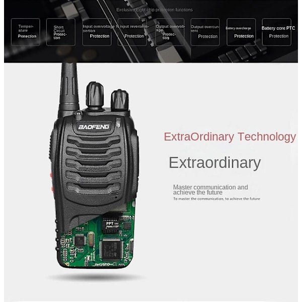 BF-888S käsikäyttöinen walkie-talkie siviilikäyttöön ulkona