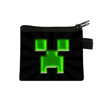 Minecraft Mini Myntbörs – Portabel Kortförvaring i Polyester för Studenter 13.5*11cm.64