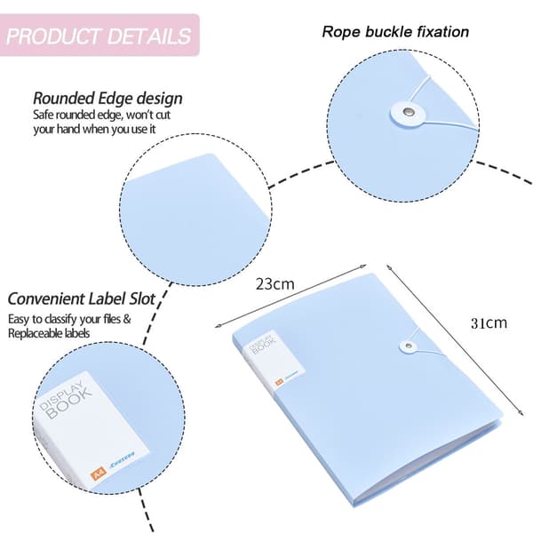 Mappe Transparent Interiør Multi-lags Ressourcebog Studerende Testtaske Binder Kontraktmappe Filmappe