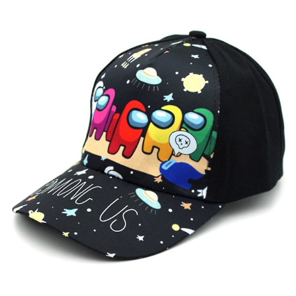 Among Us Tegneserie Trykte Barn Baseball Caps Hippie Justerbar Casual Solskjerm Hatter Trucker Cap For Gutter Jenter F Pattern
