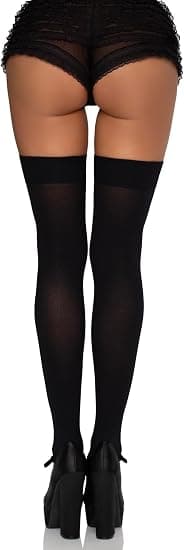Sløjfe-dekoreret over-knee strømper, one size fits all.