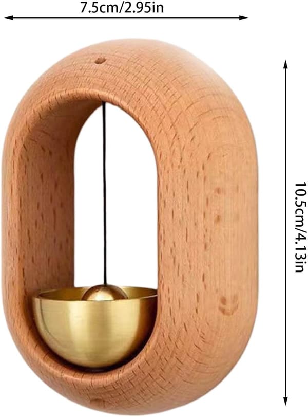 Woodybeing Dörrklockssensor Ringande Dekorativ Melodisk Säkerhetsavisering Entré Ytterdörr Sovrum B