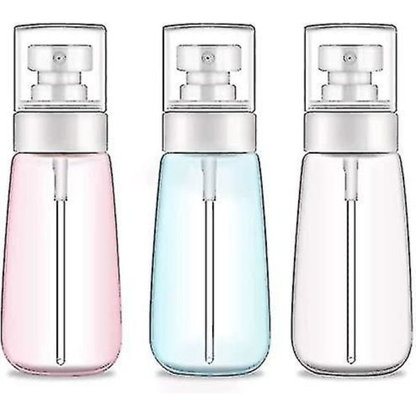 Suihkepullot Matkakoko, 3 kpl 100 ml/3 oz Hienojakoinen Suihkepullo Hiuksiin Eteerisiä Öljyjä Varten, Tyhjä Ilmaton Meikki- ja Kasvosuihkepullo Kirkas Täytettävä Matkapullo
