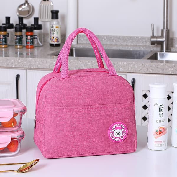 Frokosttaske (dame/herre) (rosarød)