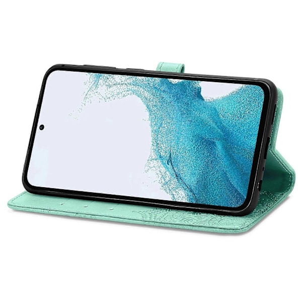 Plånboksfodral Mandala Blomma Läder Telefonskal Ställ - Grön för Samsung Galaxy A56 5G Blue