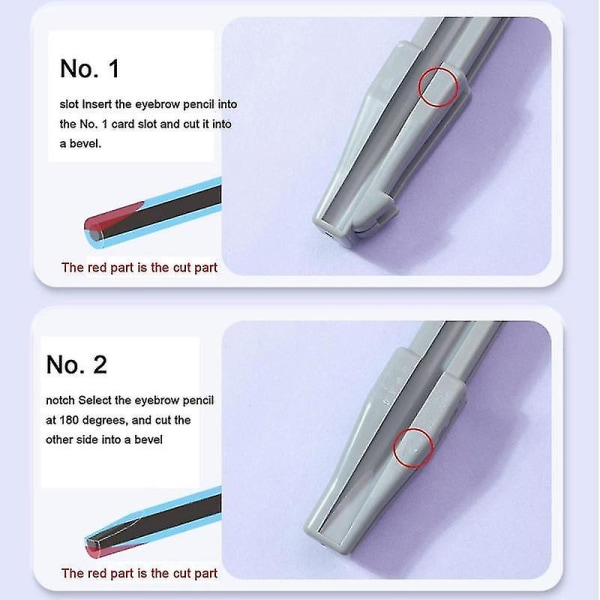 Eye Liner Sharpener 4 i 1 Duckbill Pennslipers Makeup Bekvämt Essential Tool Sharpens Lätt att rengöra Resevänligt