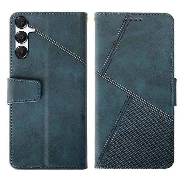 IDEWEI Samsung Galaxy A26 5G -kotelo nahkainen lompakkokotelo jalustalla vasikannahka-kuviolla - Sininen Coffee