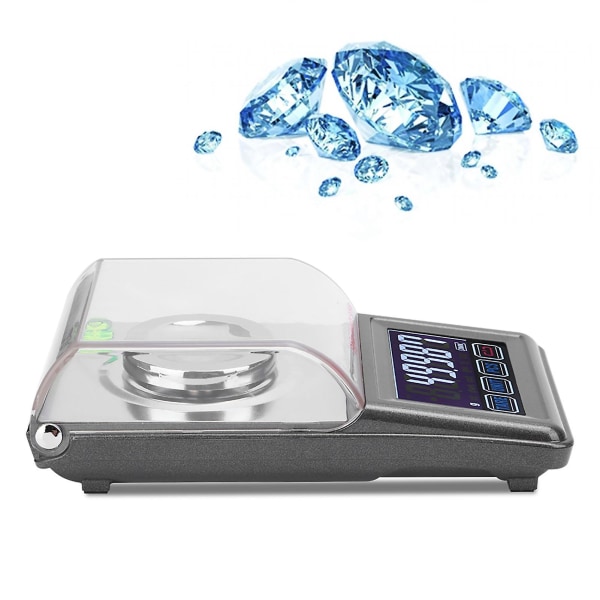 0,001 g högprecisionsficka elektroniska digitala smycken vikt gramvåg