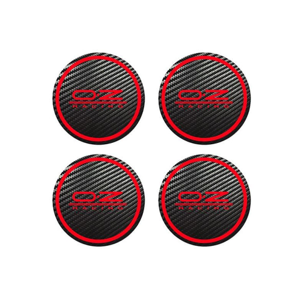 4 stk for OZ Racing Octavia A5 Fabia Superb bilstyling Merke Logo Karbon Senter Caps Legering Felg Nav
