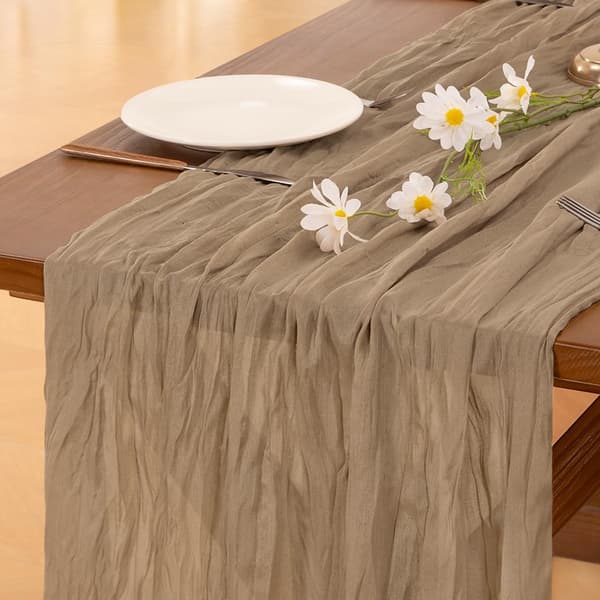 Khaki Osteklede Bordløper, 3 Meter, Bohemsk