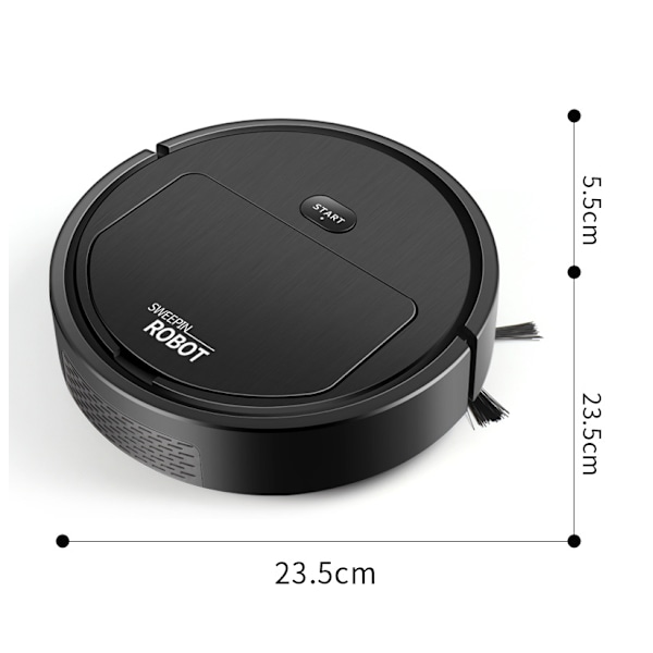 Robotdammsugare, robotdammsugare med automatisk boost, 5,5 cm supertunn, självladdande, idealisk för rengöring av husdjurshår, mattor, kakel, hårda golv