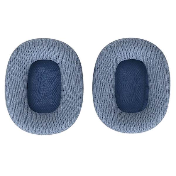 Ersättningsöronsnäckor i mjukt minnesskum och proteinläder för Airpod Max-hörlurar Blue
