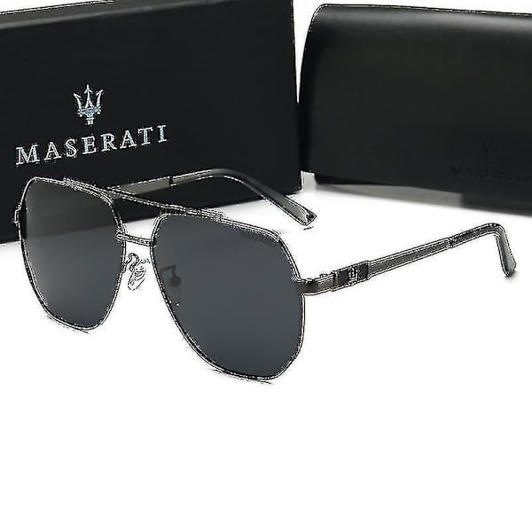 Uudet Aurinkolasit Maserati Suuret Kehykset Aurinkolasit Maserati Polarisoivat Ajolaseja Miehille-1 gun black