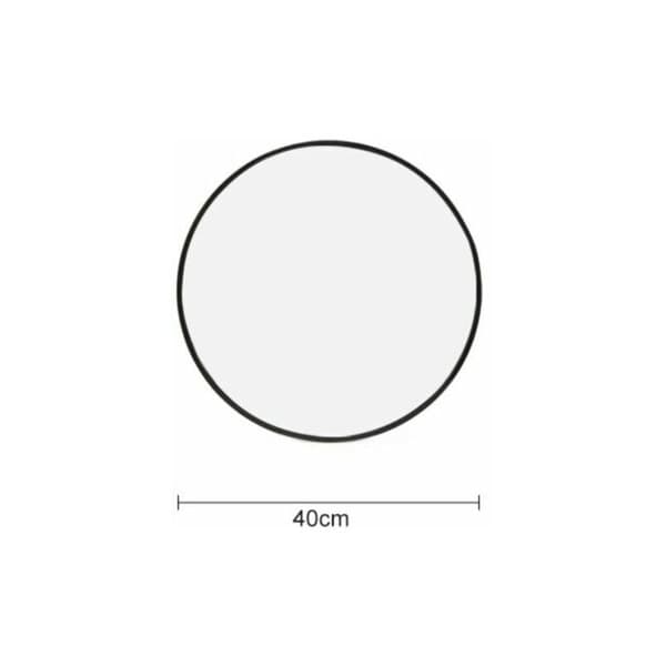 Rund badrumsspegel med en diameter på 40 cm, perfekt för att förhöja din badrumsinredning