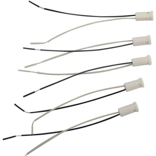 Set med 20 G4-socklar 20 cm, G4-bas 12V plastsockel G4 halogensocklar för kvartslampor, halogenlampor, LED-lampor