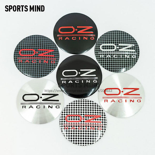 4 stk./parti 56mm Oz Racing Bilhjul Center Hub Cap Mærkat Bil Logo Emblem Mærkat Dekal Bil Styling Tilbehør