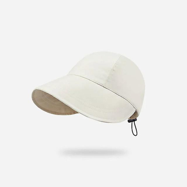 Sommar Solhatt Solskyddshätt Bredbrättad Dragkedja Justerbar Vikbar Herrhatt Snabbtorkande Hattar Visir Fiskare Hattar Style 02-Beige