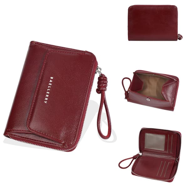Mini møntpung kortholder opbevaringstaske red