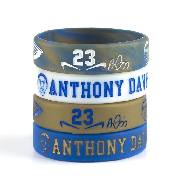 4 stk Anthony 23 Basketball Star Silikonarmbånd Herre Armbånd Utendørs Sportsarmbånd