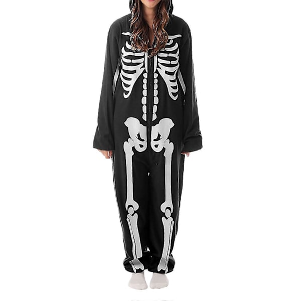 Unisex Luurankoasu Perheen Pyjamahuppari Onesie, Perheen Joulupyjamat Unilegginsit women L