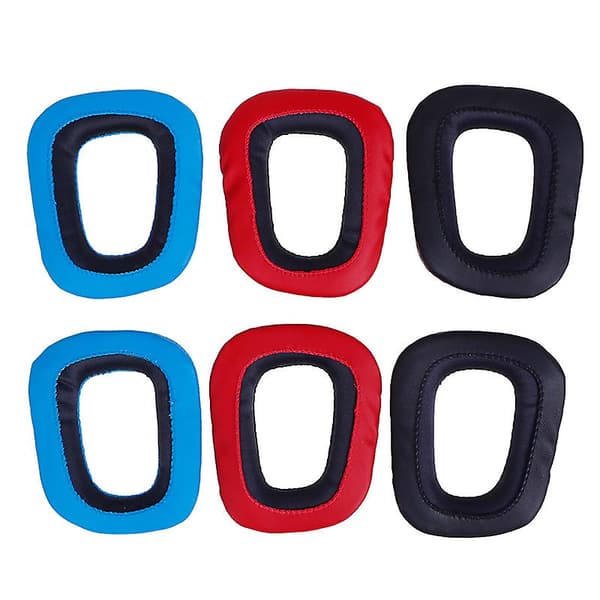 1 par erstatningsøreputer for Logitech G35 G930 G430 F450 øreputer Red