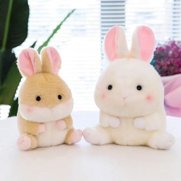 Söpö Hamsteri Kani Panda Plussinen Leikkieläin Sika Pieni Nuken Täytetyt Eläimet Kawaii Ilmainen Toimitus Lasten Syntymäpäivä Joululahja Brown Rabbit 18cm