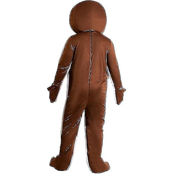 Isad Gingerbread Man-kostym för vuxna, Julpepparkakskostym L