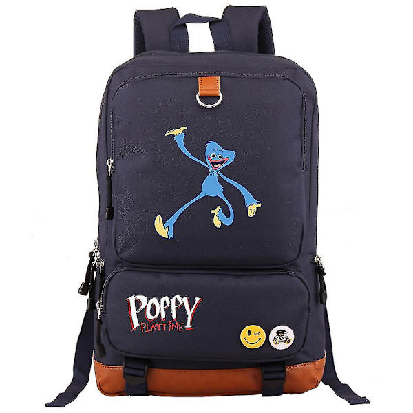 Huggy Wuggy Poppy Axelväska Resväska Student Skolväska dark blue