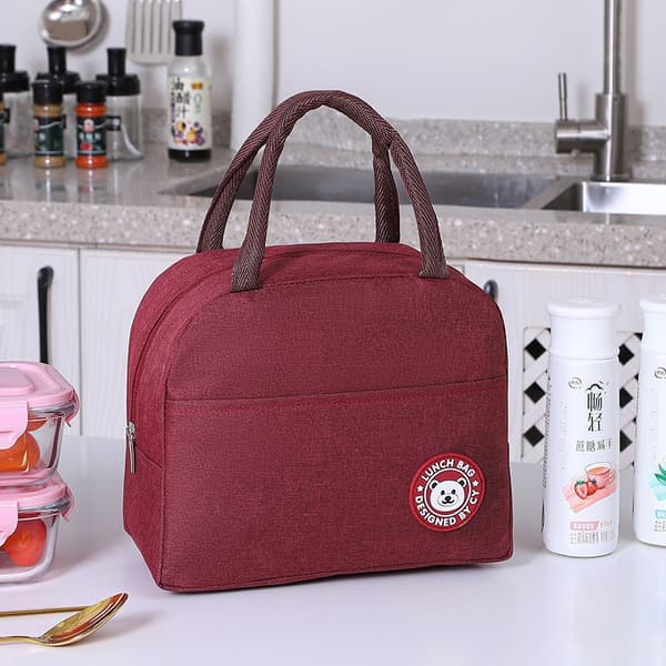 Lunsjbag (Dame/Herre) (vinrød)