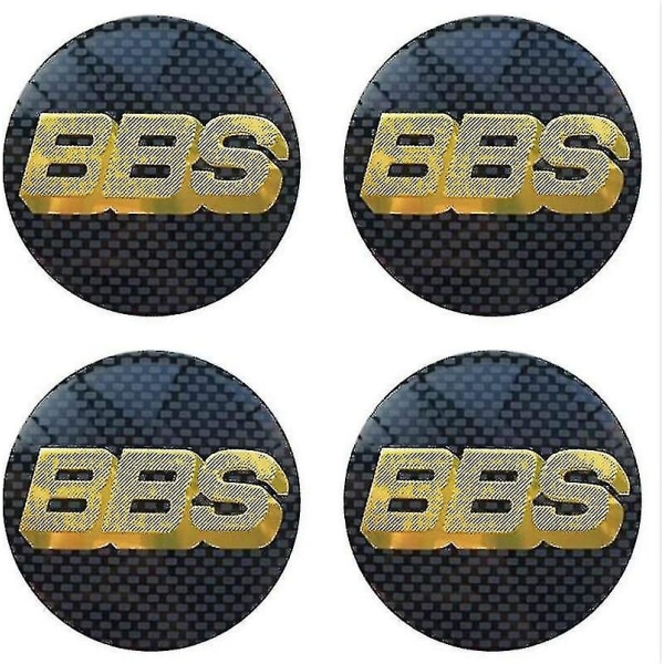Bbs Hjul Center Caps Emblemer 4 stk Sæt 65mmbbs Bil Cap Logo Badge Sticker Auto Hjul Center Cap Hub