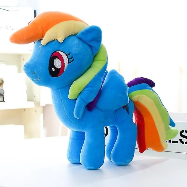 22- 40 cm My Little Pony Toy Fylld Plysch Pinkie Pie Rainbow Dash Film & Tv Unicorn Toys Vänskap är magic för tjejer Presenter Apple Jack 22cm