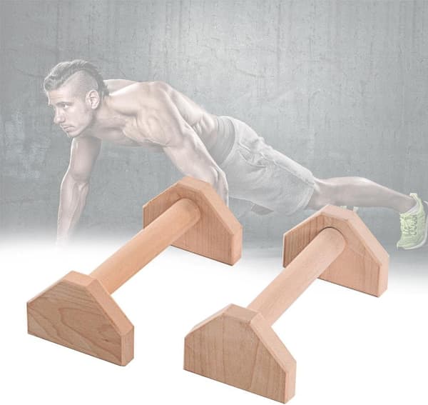 Tränings Push Up Bars Trä Mini Parallettes Gymnastikstänger