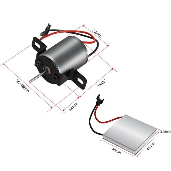 Reparationsdele til skorstensventilator, universalmotor, passer til de fleste skorstensventilatorer