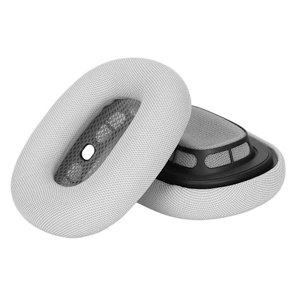 Ersättningsöronsnäckor i mjukt minnesskum och proteinläder för Airpod Max-hörlurar Grey